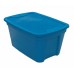 5 Gallon Blue Plastic Tote with lid