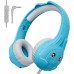 ZIUMIER Kids Headphones, with Microphone, 80/90dB Volume Limiter, Audio Sharing Port, 3.5mm Wired Toddler Headphones for School Travel