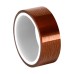 3M 5413 Amber Polyimide/Silicone Adhesive/Kapton Film Tape -100 to +500 Degrees F Temperature Range, 5" Length, 0.625" Width, Roll