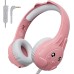 ZIUMIER Kids Headphones, with Microphone, 80/90dB Volume Limiter, Audio Sharing Port, 3.5mm Wired Toddler Headphones for School Travel