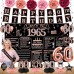 60th Birthday Decorations for Women, 21pcs Back in 1965 Banner Party Supplies, Rose Gold 60 Year Old Birthday Backdrop, Vintage 60 Birthday Honeycomb Centerpiece Hanging Swirls Balloon Sash Gifts