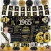 60th Birthday Decorations for Men Women, 21pcs Back in 1965 Banner Party Supplies, Black Gold 60 Year Old Birthday Backdrop, Vintage 60 Birthday Honeycomb Centerpiece Hanging Swirls Balloon Sash Gifts