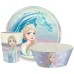 Zak Designs Disney Frozen 2 Kids Dinnerware Set 3 Pieces, Durable and Sustainable Melamine Bamboo Plate, Bowl, and Tumbler are Perfect For Dinner Time With Family (Anna, Elsa, Olaf)